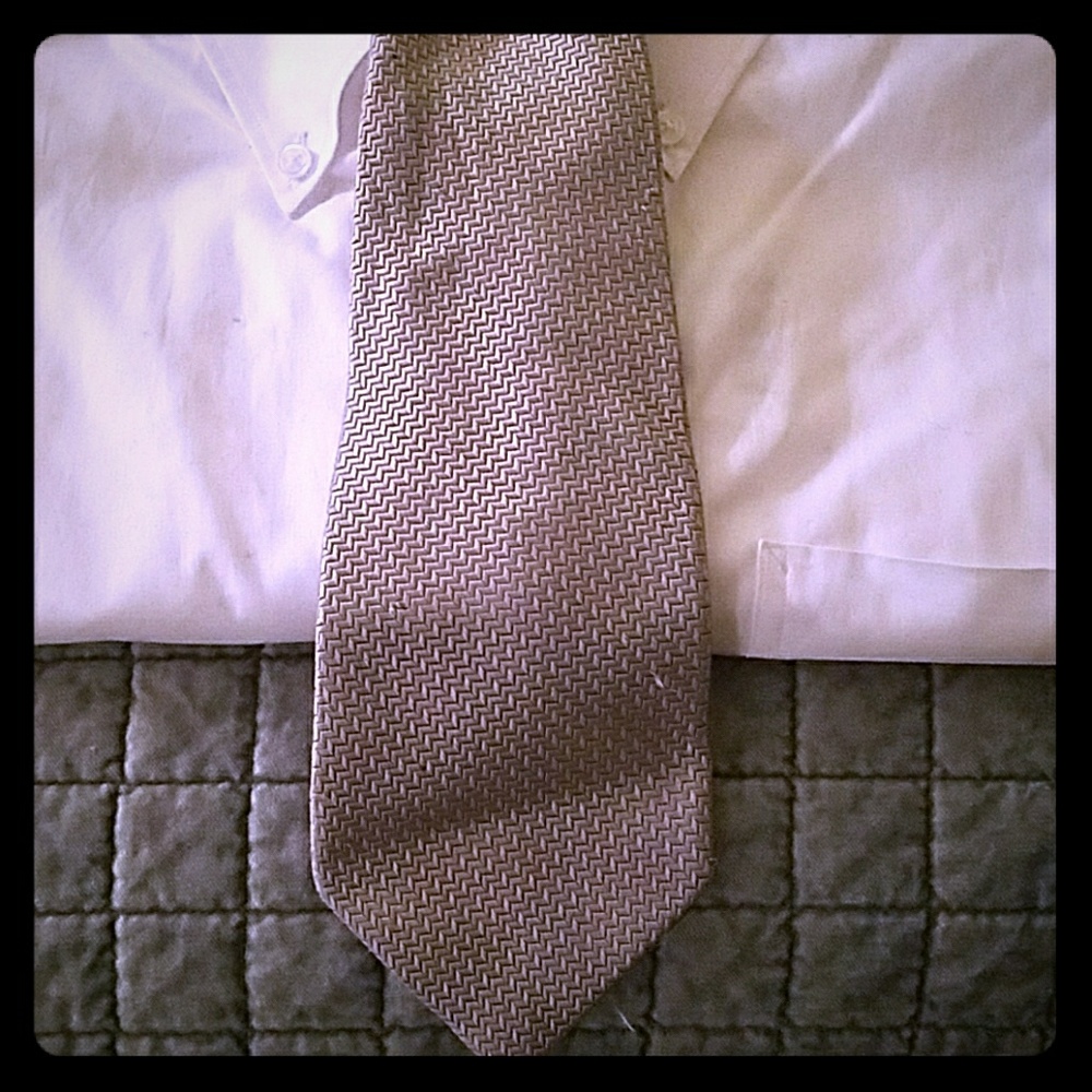 SILK TIE (SILVER)